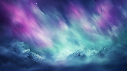 Obraz premium Aurora Borealis Abstract Wallpaper