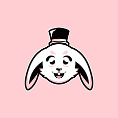 Rabbit Mascot Logo Design Templates