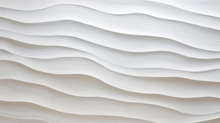 Close Up of a White Wall With Wavy Lines