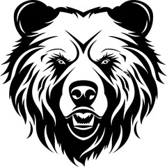 Handdrawn big bear drawing 