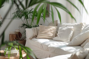 White-Filled Living Room