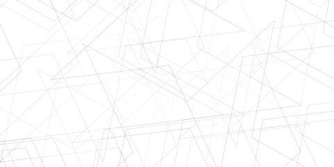 Abstract minimal geometric white and gray light background design. white transparent material in triangle diamond and squares shapes in random geometric pattern.