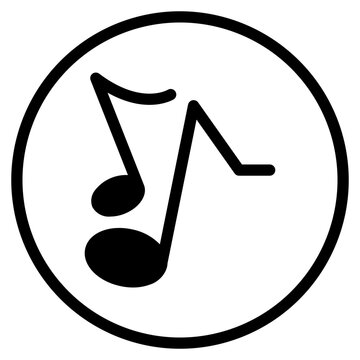 recommend clip art: Music notes icon. Musical key signs. Vector symbols on white background.