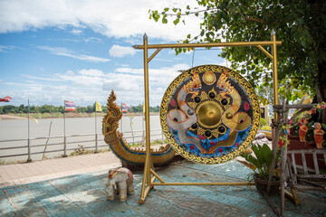 Naklejka premium THAILAND UBON RATCHATHANI KHEMARAT WAT PAK SAENG