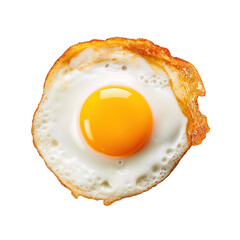 fried egg isolated  on transparent background, clipping path, png, 
