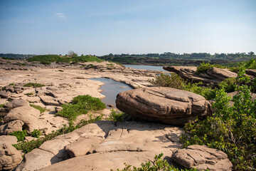 THAILAND UBON RATCHATHANI KHONG CHIAM MEKONG RIVER