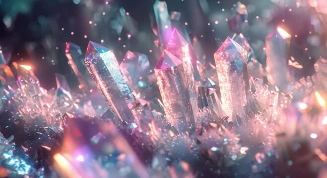beautiful colorful crystals