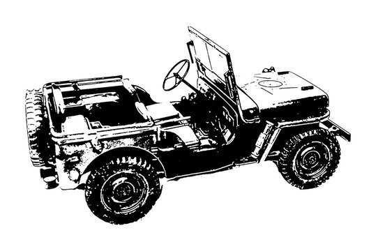 vintage car silhouette motor vehicle isolated on white transparent background vector image