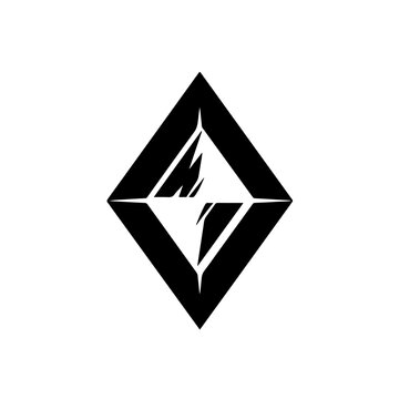 Black diamond Logo Design