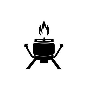 Camping Gas Stove Logo Design