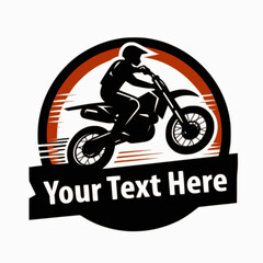 motorcross logo vector illustration