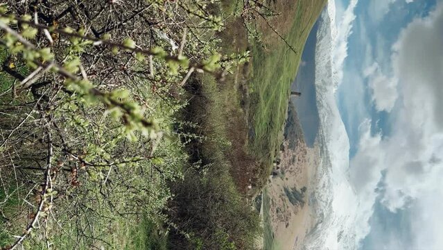 Dargavs is a unique city of the dead in North Ossetia. There are many houses and a crypt-tomb on the top of the rocky mountains. The City of the Dead on the mountainside near the Midagrabindon River. 