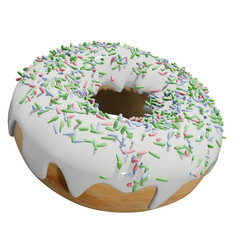 3D Sweet Donut Illustration