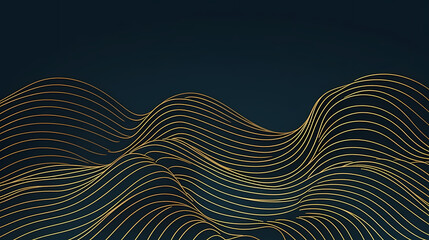 Line wave pattern on background