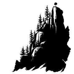 Granite Formation Landscape Logo Design