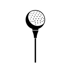 Golf Ball On A Tee Logo Design