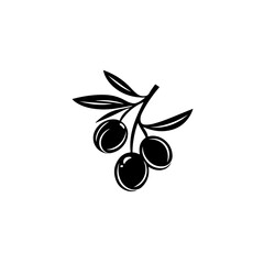 Olives With Leaves Logo Design