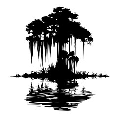 Swamp Logo Design - obrazy, fototapety, plakaty