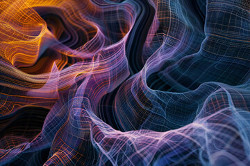 Fototapeta premium Internet and digital space background material, Generative AI