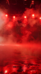 red Glowing Stage
