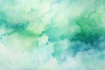 Stylish background material painted with yellow and green watercolors, Generative AI - obrazy, fototapety, plakaty