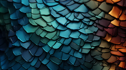 Iridescent scales texture