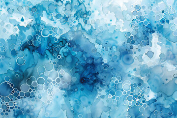 fantastic blue artistic background material, Generative AI
