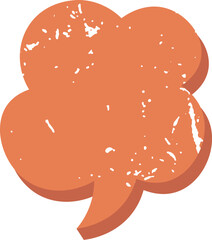 Speech Bubble Grunge Texture