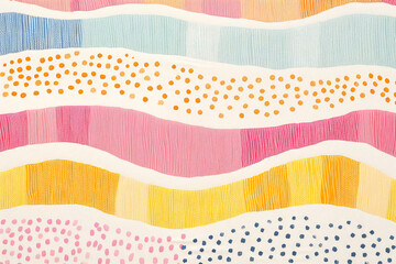 Bright and colorful border background material, Generative AI