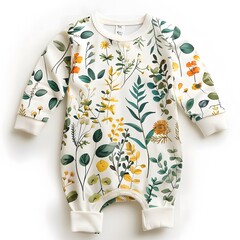 Cozy and Cute Botanical Baby Pajamas