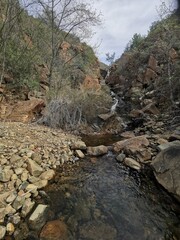 Waterfall in the mountain forest near Marmaris