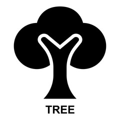 tree, nature, plant, green, ecology, forest expanded solid glyph icon for web mobile app presentation printing