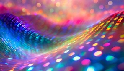 rainbow wave pattern illustration flow