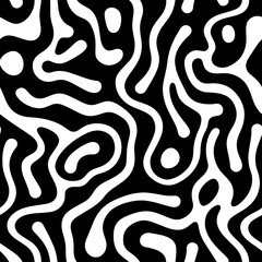 black and white abstract pattern