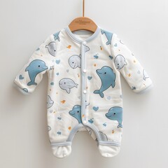 Cozy Baby Dolphin Pajamas 