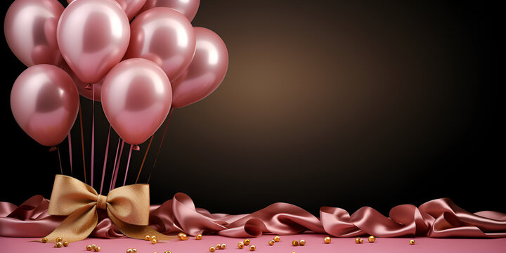 3d Render Of Light Pink Background Celebrating A Decade Of Achievements