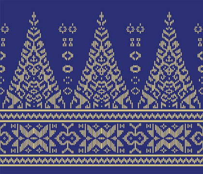 Traditional batik pattern vector illustration. Suitable for batik motifs, Malay songket cloth, 