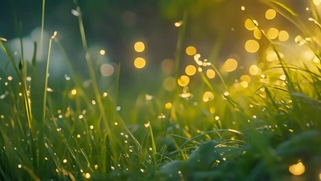 fireflies at night Video 4K