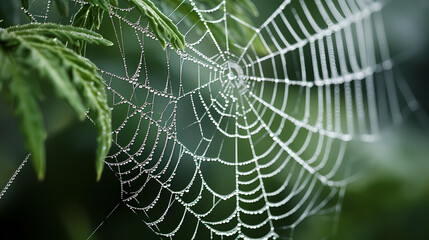 Close-up of spider web