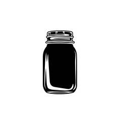 Mason Jar Vector Logo
