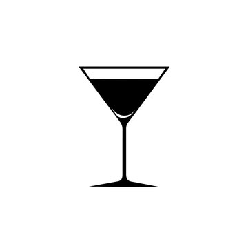 Martini Glass Vector Logo