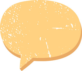 Speech Bubble Grunge Texture