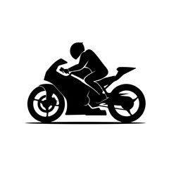 Motorcycle Street Racing Vector Logo