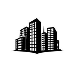Office Buildings Vector Logo