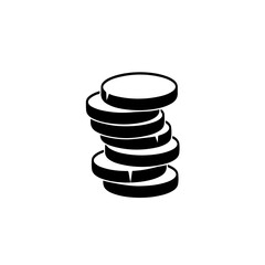 Pile Of Coins Vector Logo
