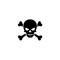 Obraz na płótnie Canvas Pirate Skull Vector Logo