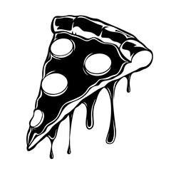 Pizza Slice Vector Logo