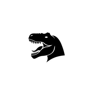 Roaring T rex Vector Logo