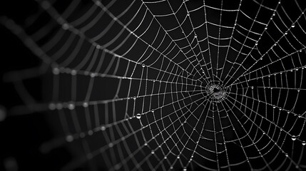 Obraz premium Close-up of spider web