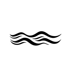 Sea Waves Simple Vector Logo